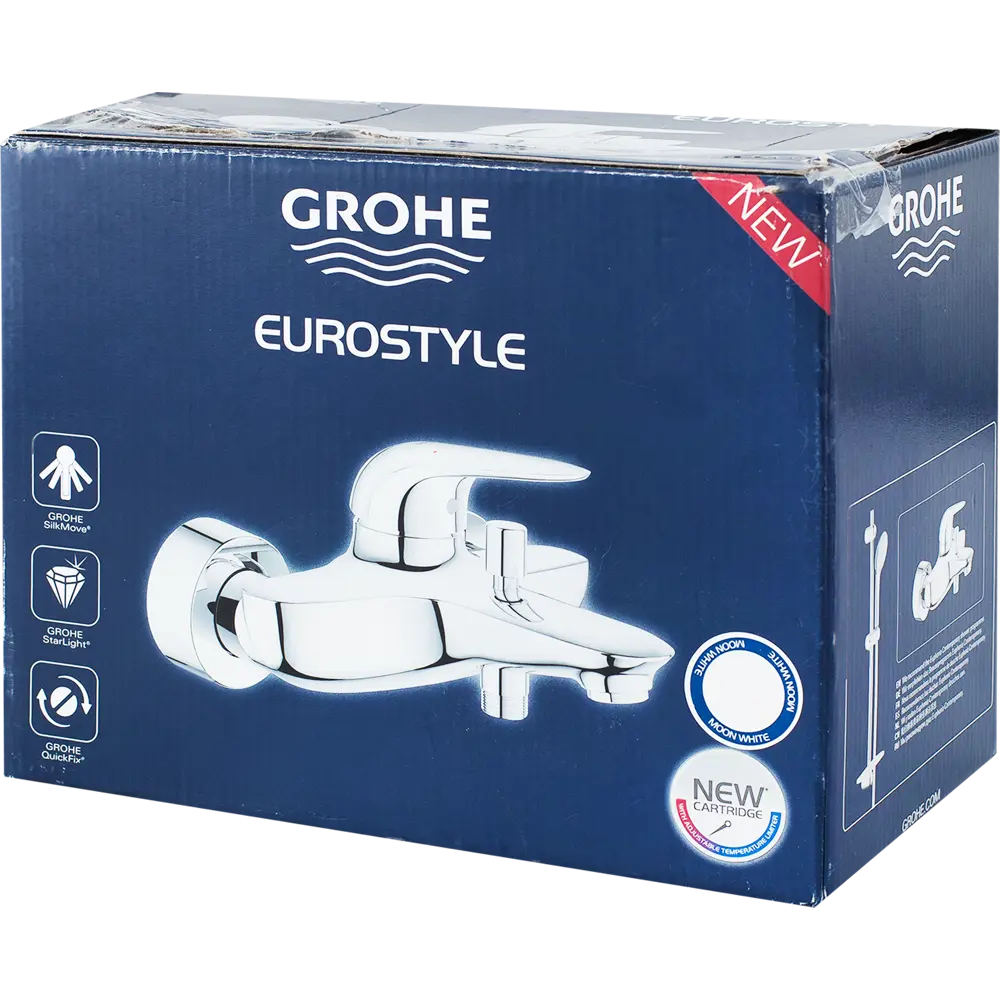 Смеситель для ванны Grohe Eurostyle 23726LS3 однорычажный цвет белый STLM-2152932 - Вид №4