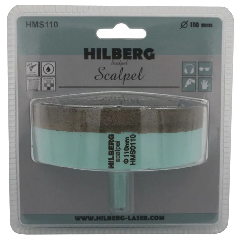 Коронка по керамограниту алмазная Hilberg HMS110 110 мм, 6 шт STLM-2208437 - Вид №2