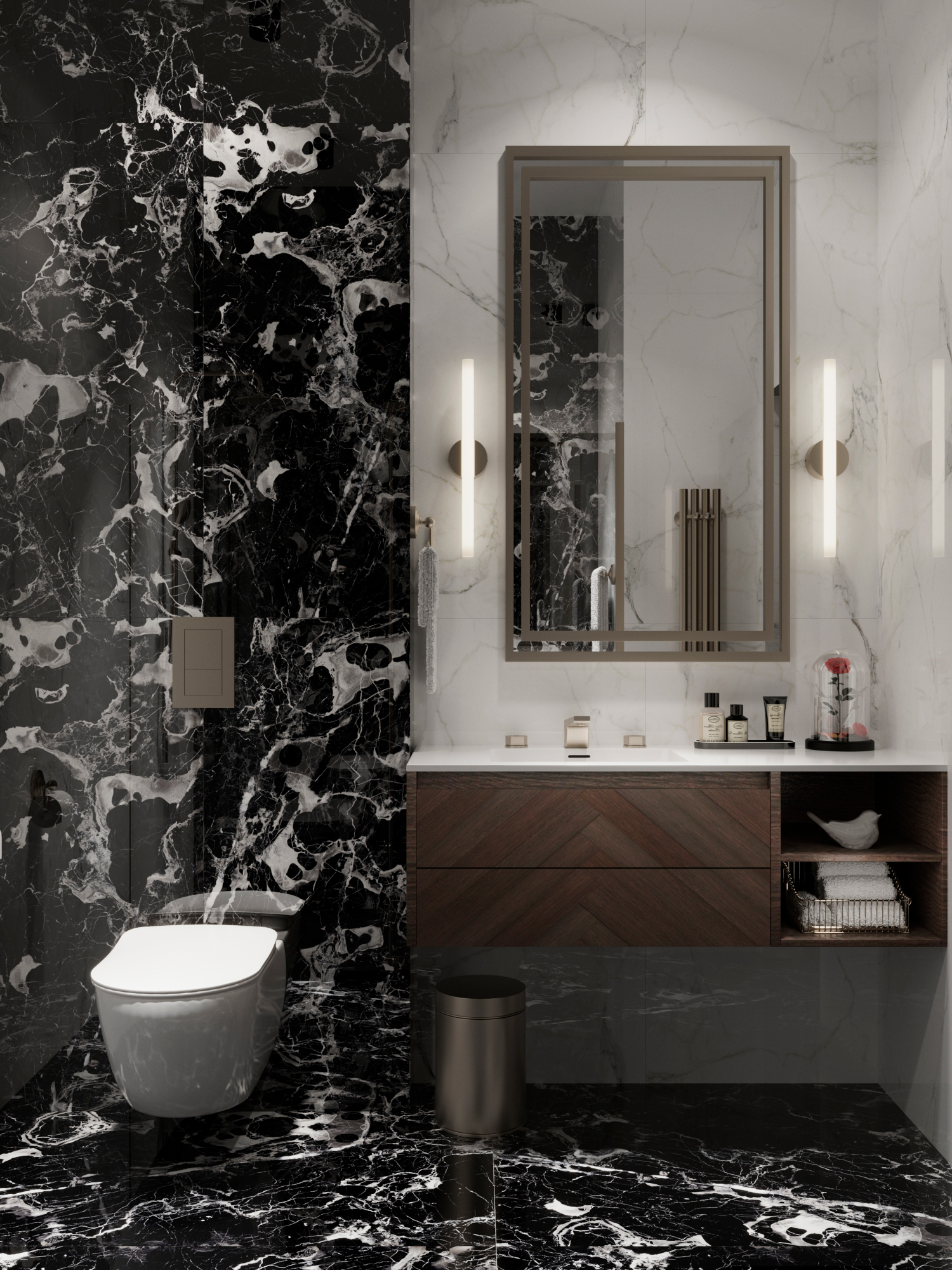 Керамогранит ELEGANT NERO 60х120 Arcadia Ceramica HG2001-A - Вид №1