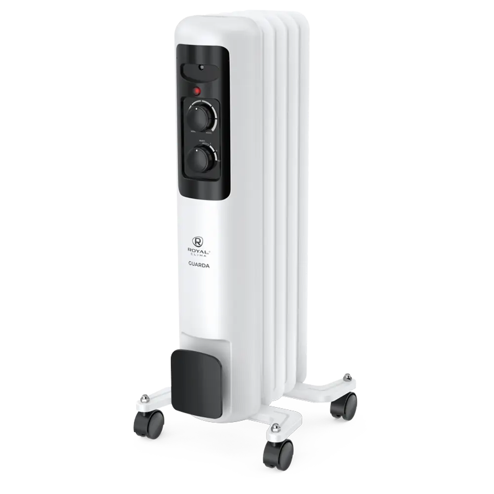Обогреватель масляный Royal Clima GU5-1000M с механическим термостатом 1000 Вт 5 секций цвет белый STLM-2005240 - Вид №1