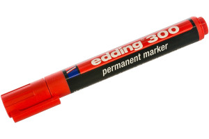 15563808 Перманентный маркер, красный, круглый наконечник 1.5-3 мм E-300-2 EDDING