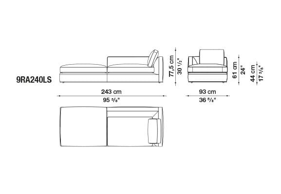 Угловой диван из ткани B&B Italia Ричард ARCH-00040927 - Вид №27