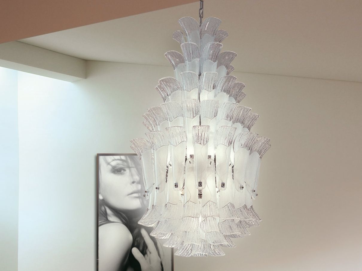 Подвесной светильник из муранского стекла Patrizia Volpato лепестки ARCH-00024936