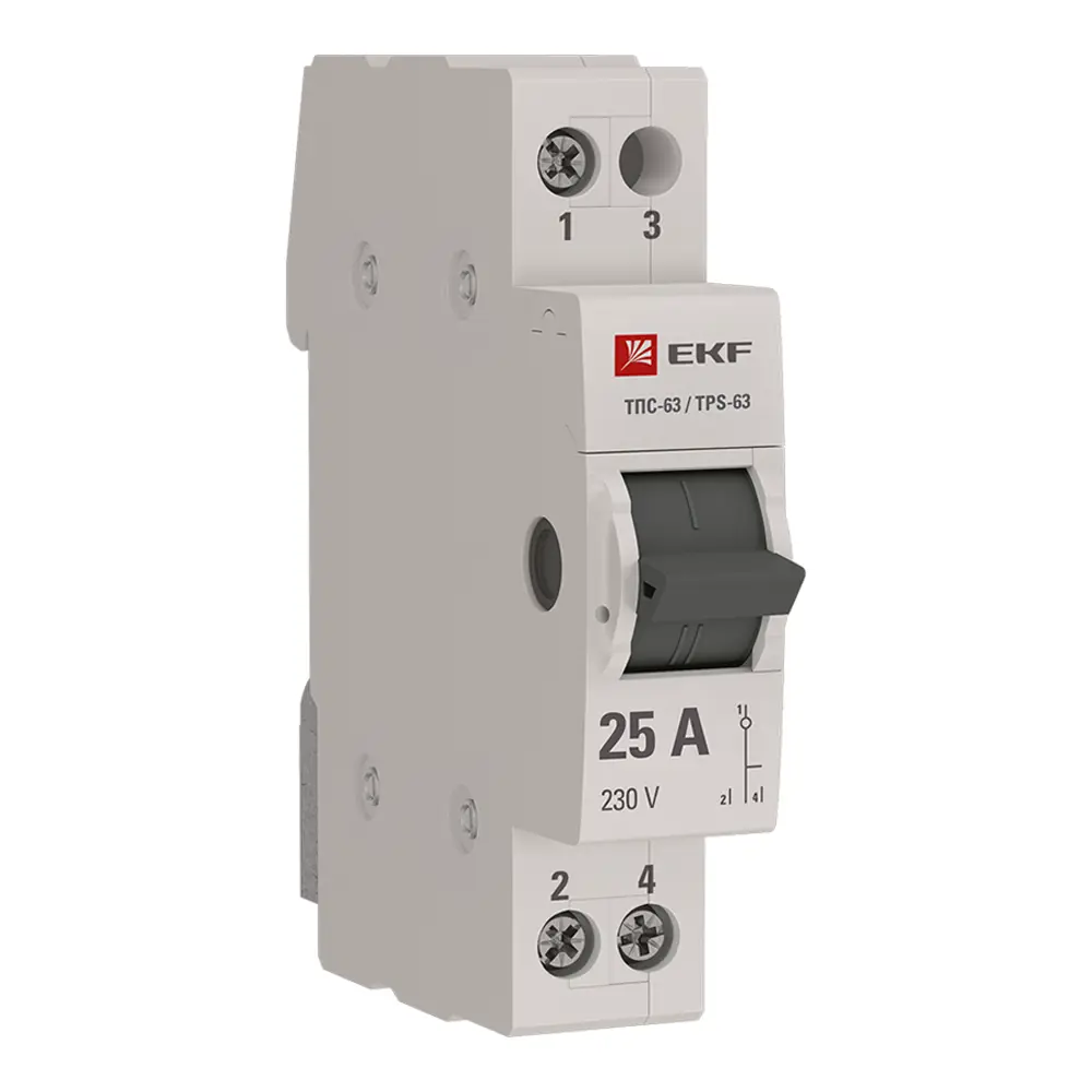 Трехпозиционный переключатель EKF Proxima 1P 25 А 88883185 STLM-2088867 