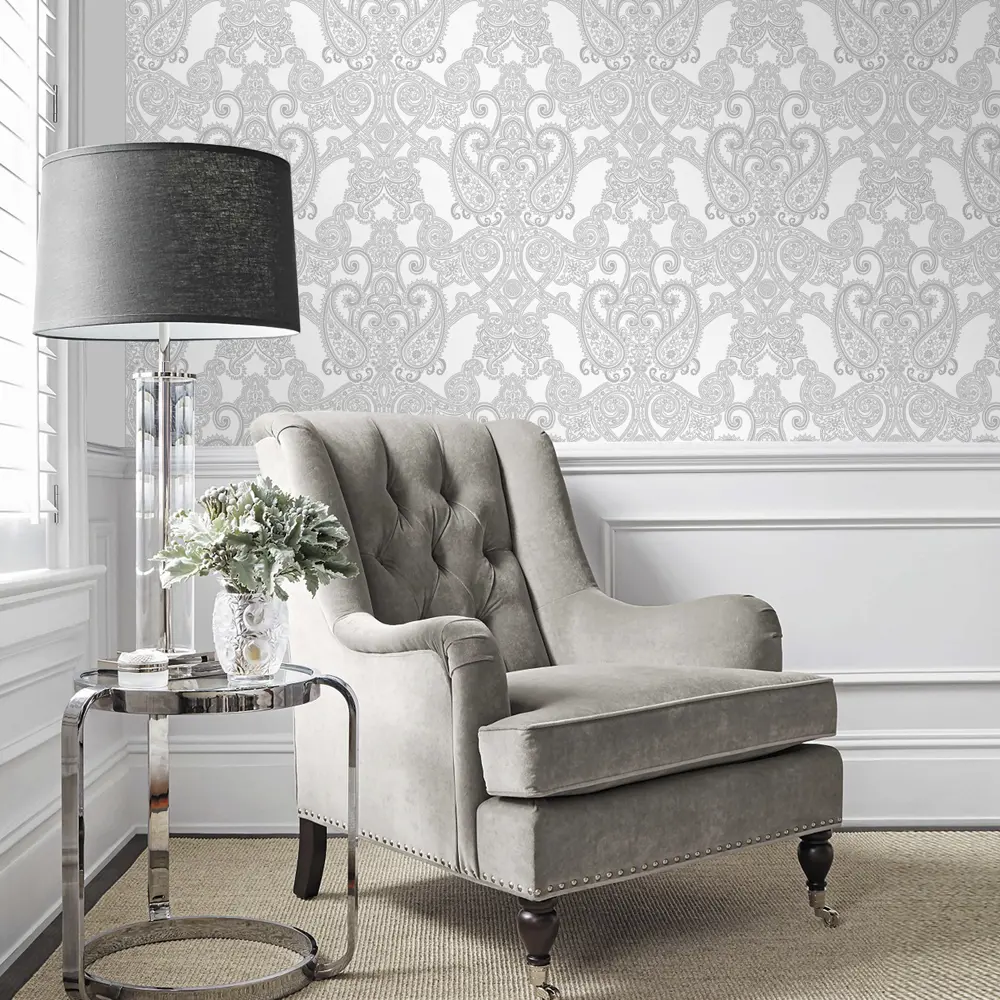 Обои флизелиновые Erismann Elegance белые 1.06 м 4562-2 STLM-2150000 - Вид №1