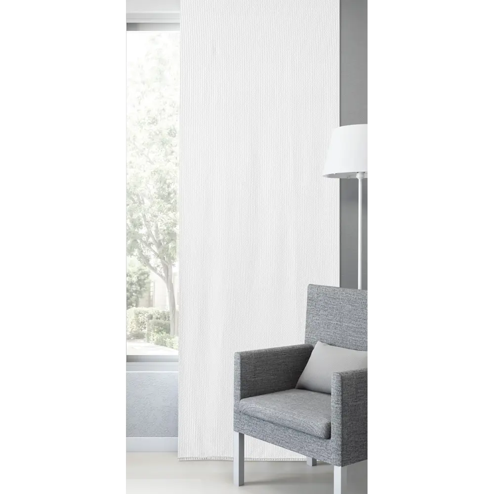 Тюль на ленте Valletta 250x260 см цвет белый 82922213 STLM-2212018 INSPIRE  - Вид №1