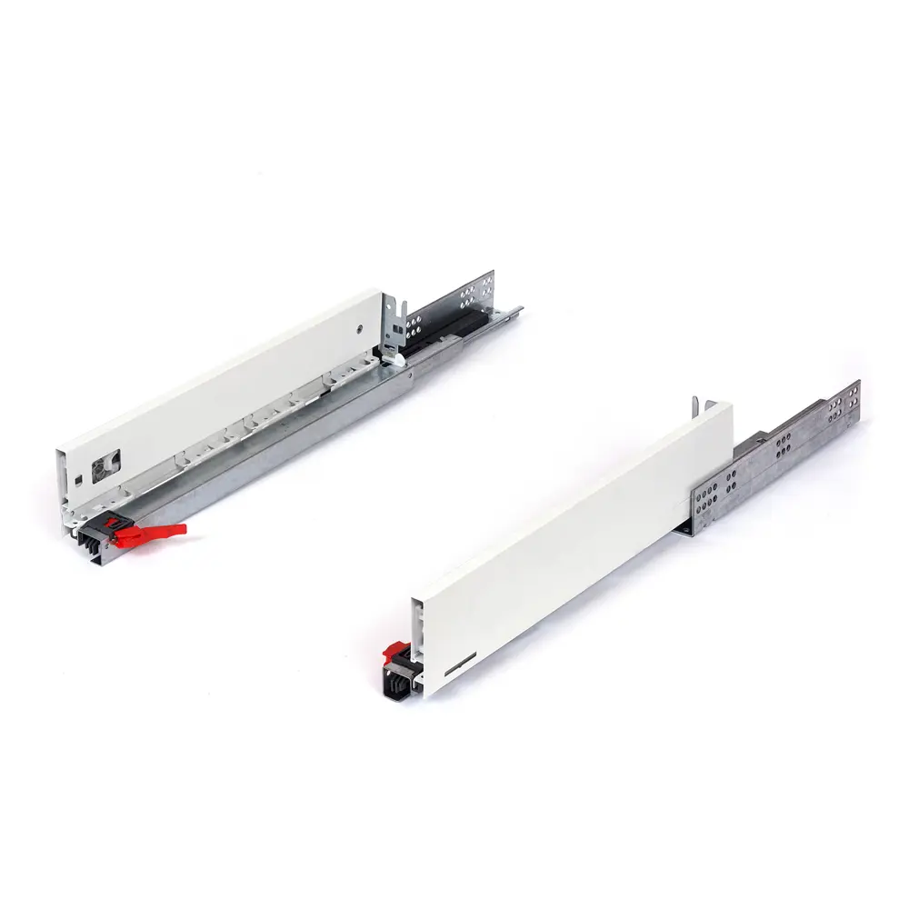 Комплект роликовых направляющих Flowbox h58 450 мм, сталь, цвет белый 85441343 STLM-2085691 Santreyd  - Вид №1