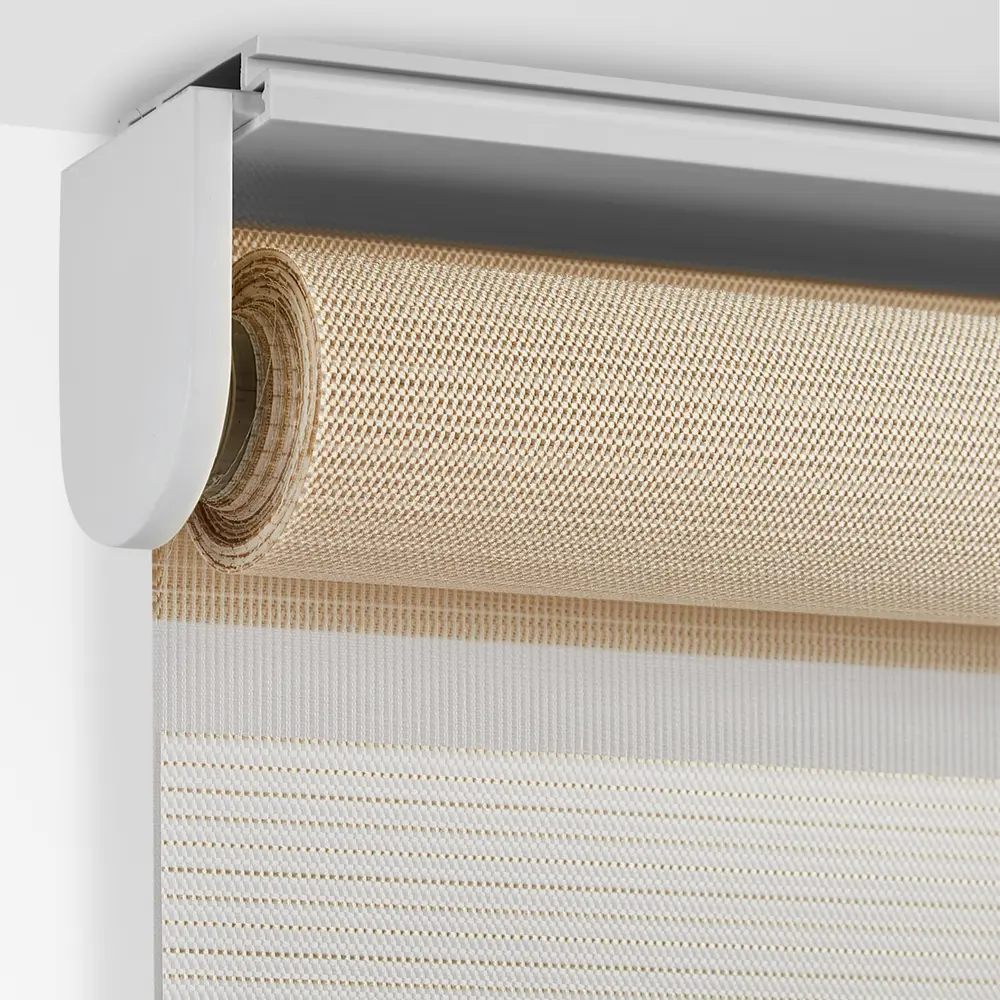 Штора рулонная день-ночь Порто 80x160 см бежево-молочная MIAMOZA STLM-2098935 - Вид №3