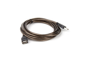 16170834 Удлинительный кабель USB2.0 AM/AF прозрачная изоляция, 3.0m VUS6956T-3M Telecom