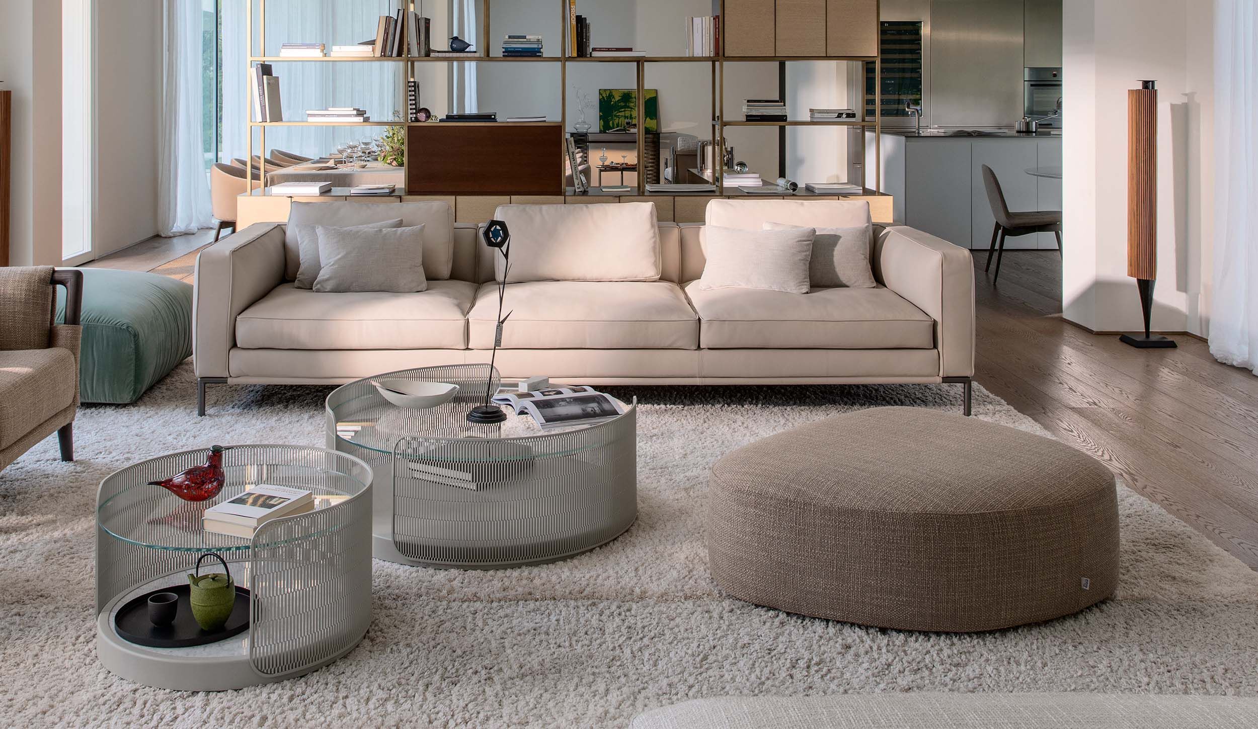 Круглый журнальный столик с изогнутой проволочной сеткой Natevo самогон ARCH-00121122 - Вид №10