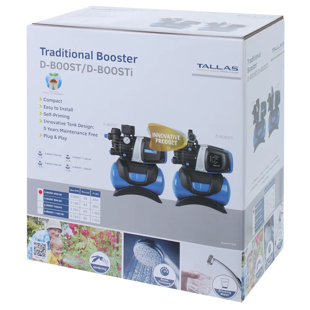 Насос садовый Tallas D-boost 650/40 3000 л/час STLM-2113362 - Вид №6