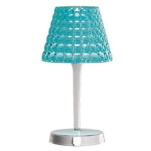 Настольный беспроводной светильник Tiffany голубой