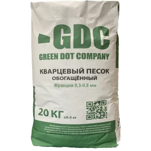 92000009 Кварцевый песок Green Dot Company КВ-03-08 20 кг STLM-1516996