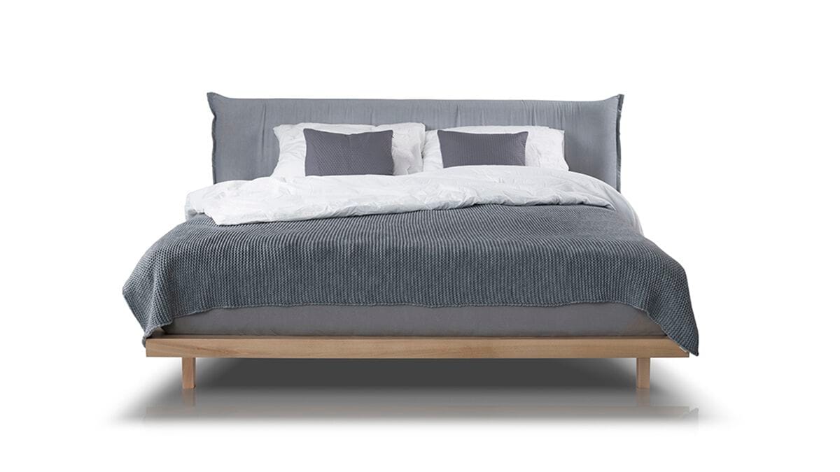 Двуспальная кровать из ткани с мягким изголовьем Nobonobo PIERO ARCH-00051913 - Вид №2