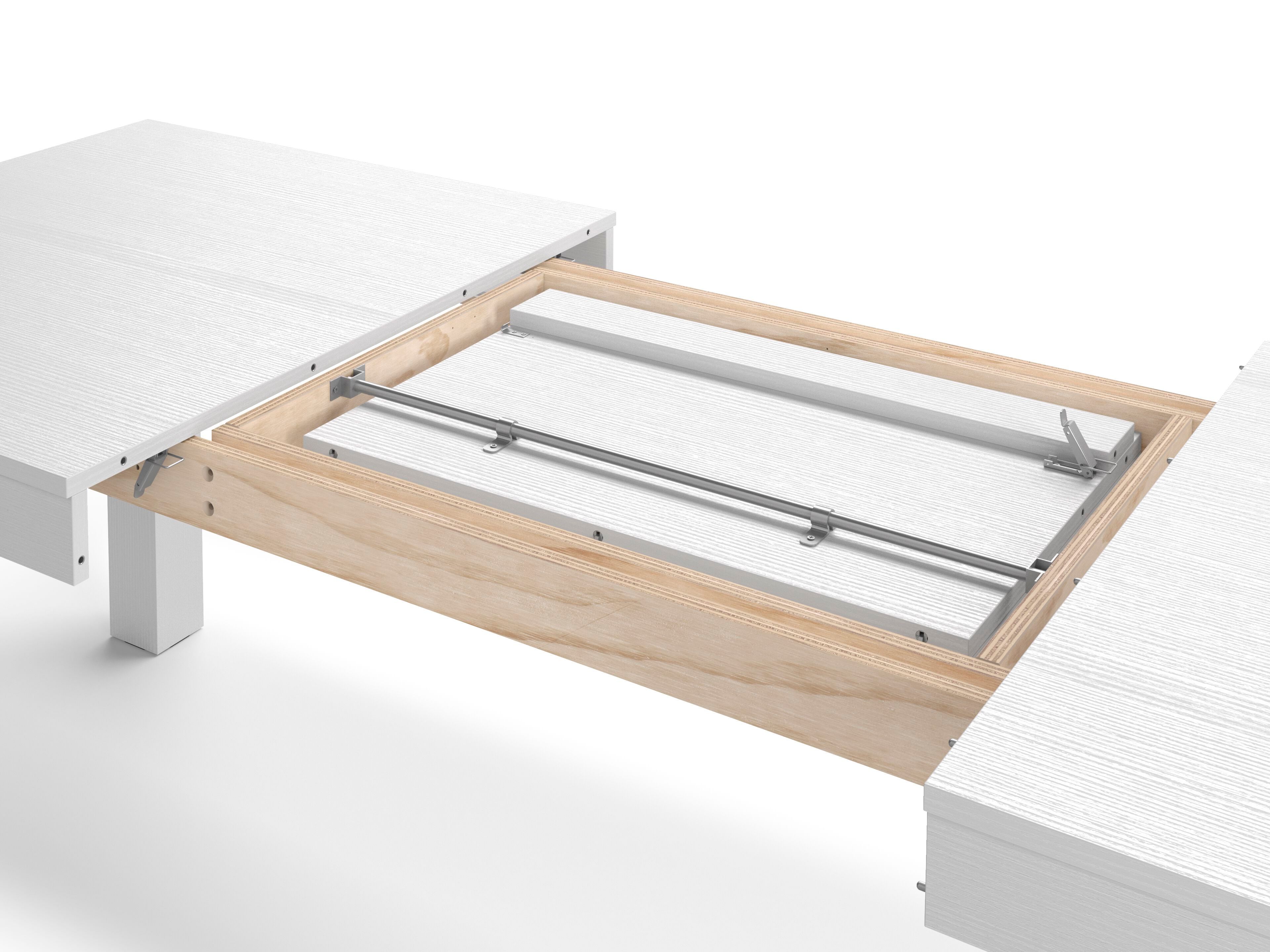 Выдвижной прямоугольный обеденный стол из белого ясеня Mobili Fiver Rachele ARCH-00072456 - Вид №2