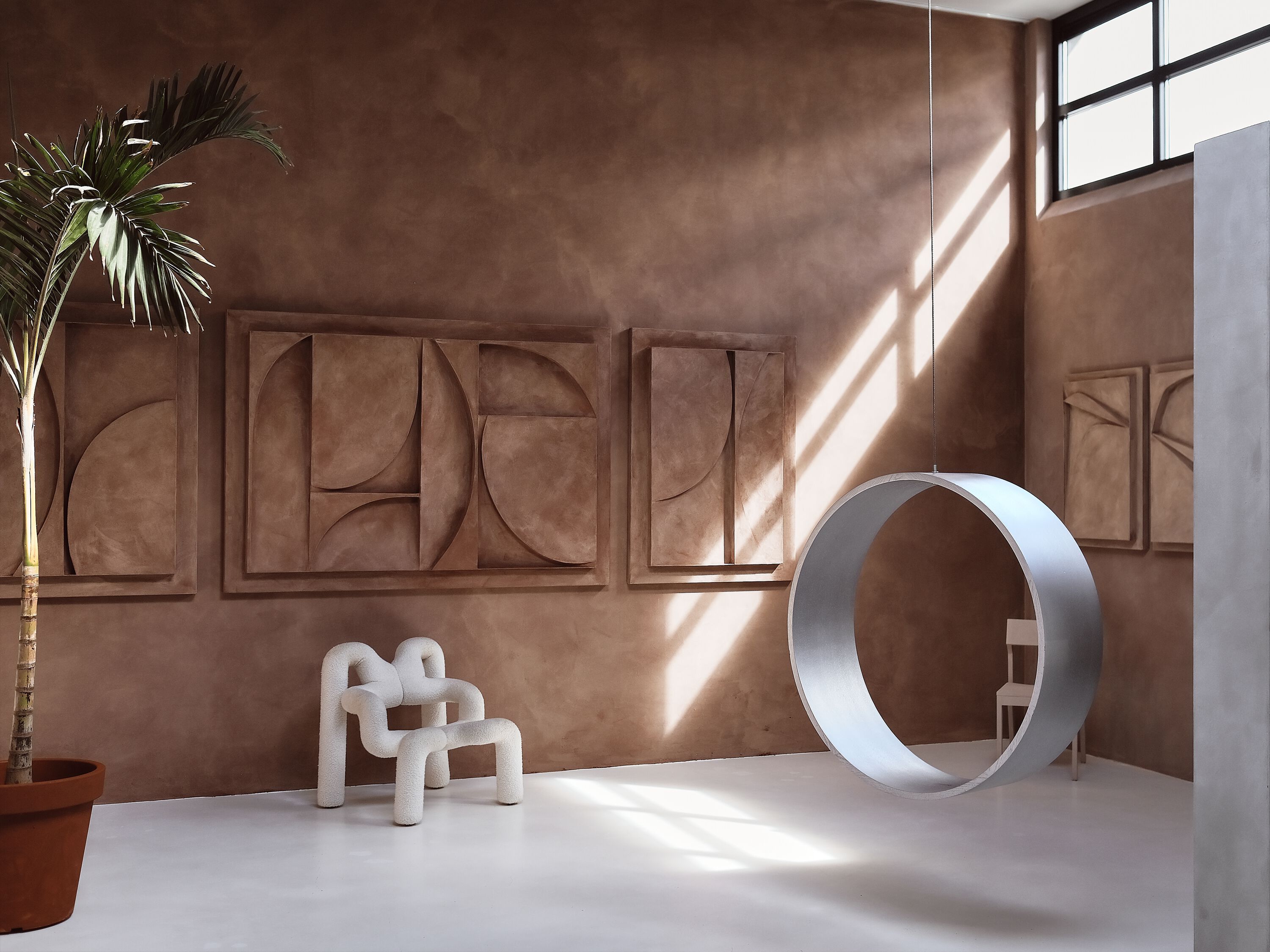 Внутреннее кресло в серебряной жидкой отделке Iwona Kosicka Design SWING N.3 ARCH-00125985 - Вид №6