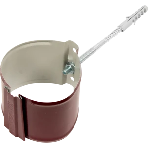 Крепление для трубы на кирпич D90 цвет вишня