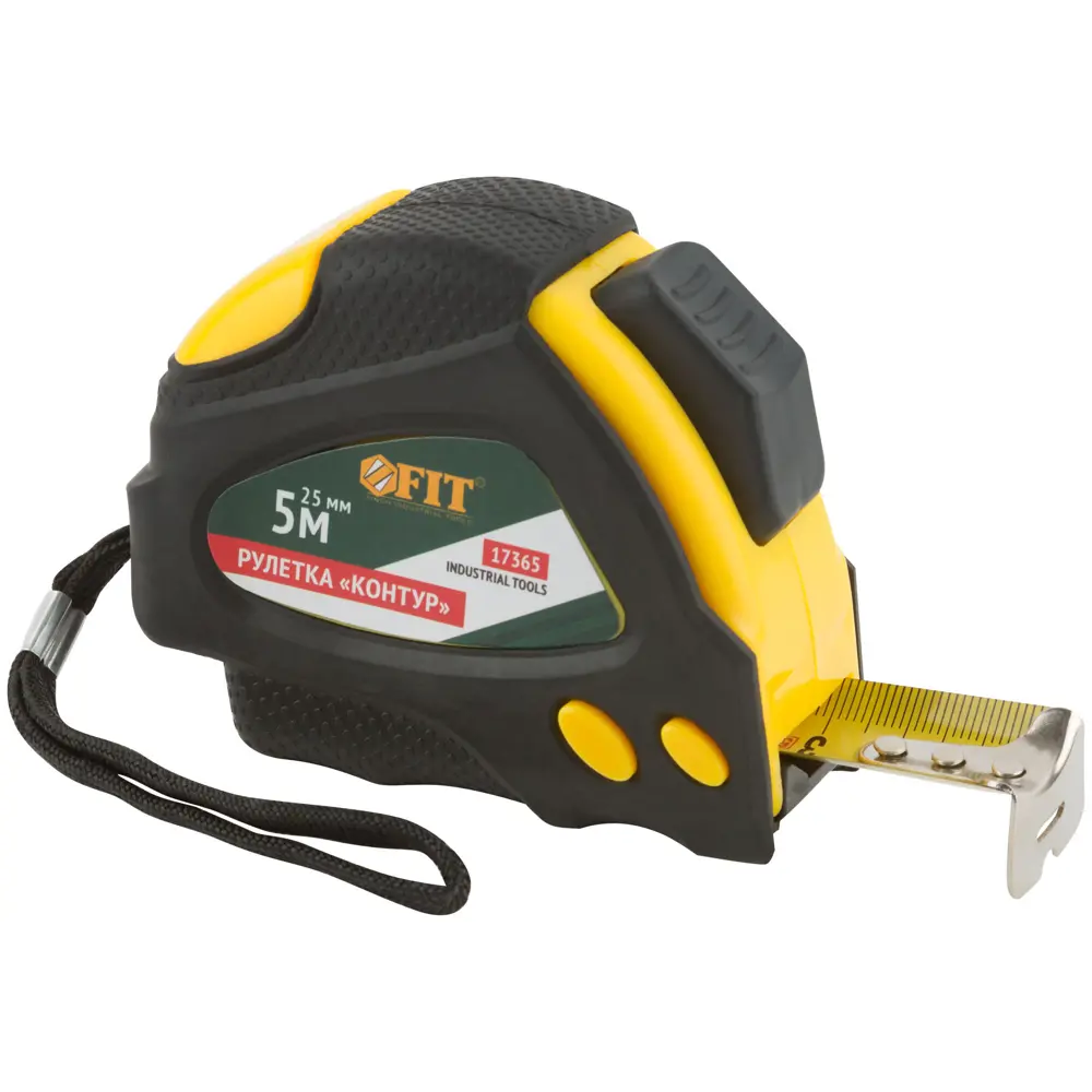 Рулетка Fit Контур, с автостопом, 5 м x 25 мм STLM-2179980