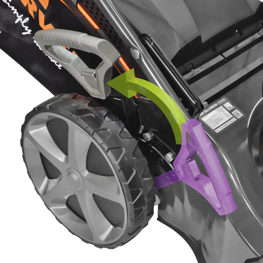 Газонокосилка бензиновая Carver LMG-3651DMSW 4.9 л.с. 50 см STLM-2008452 - Вид №4