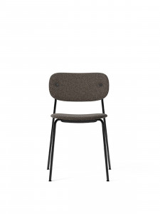 1179008-000002ZZ MENU Обеденный стул, полностью обитый, черный Доппиопанама - T14012 / 001