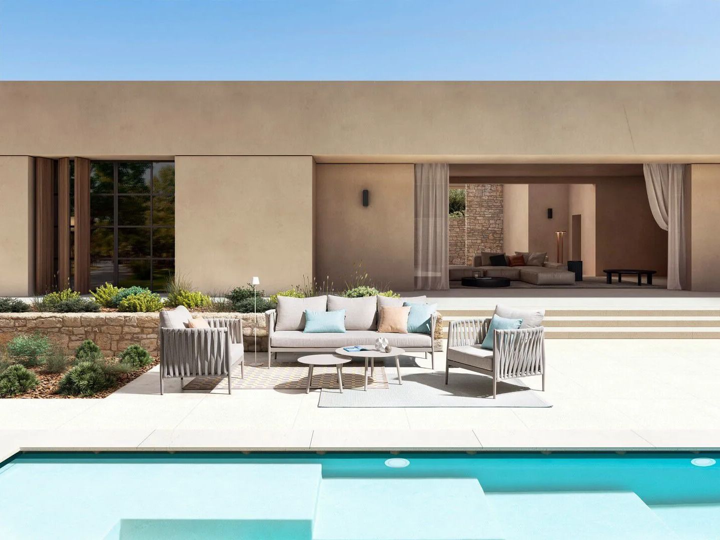 Напольный прямоугольный полипропиленовый ковер BIZZOTTO THIERRY ARCH-00123939 - Вид №6