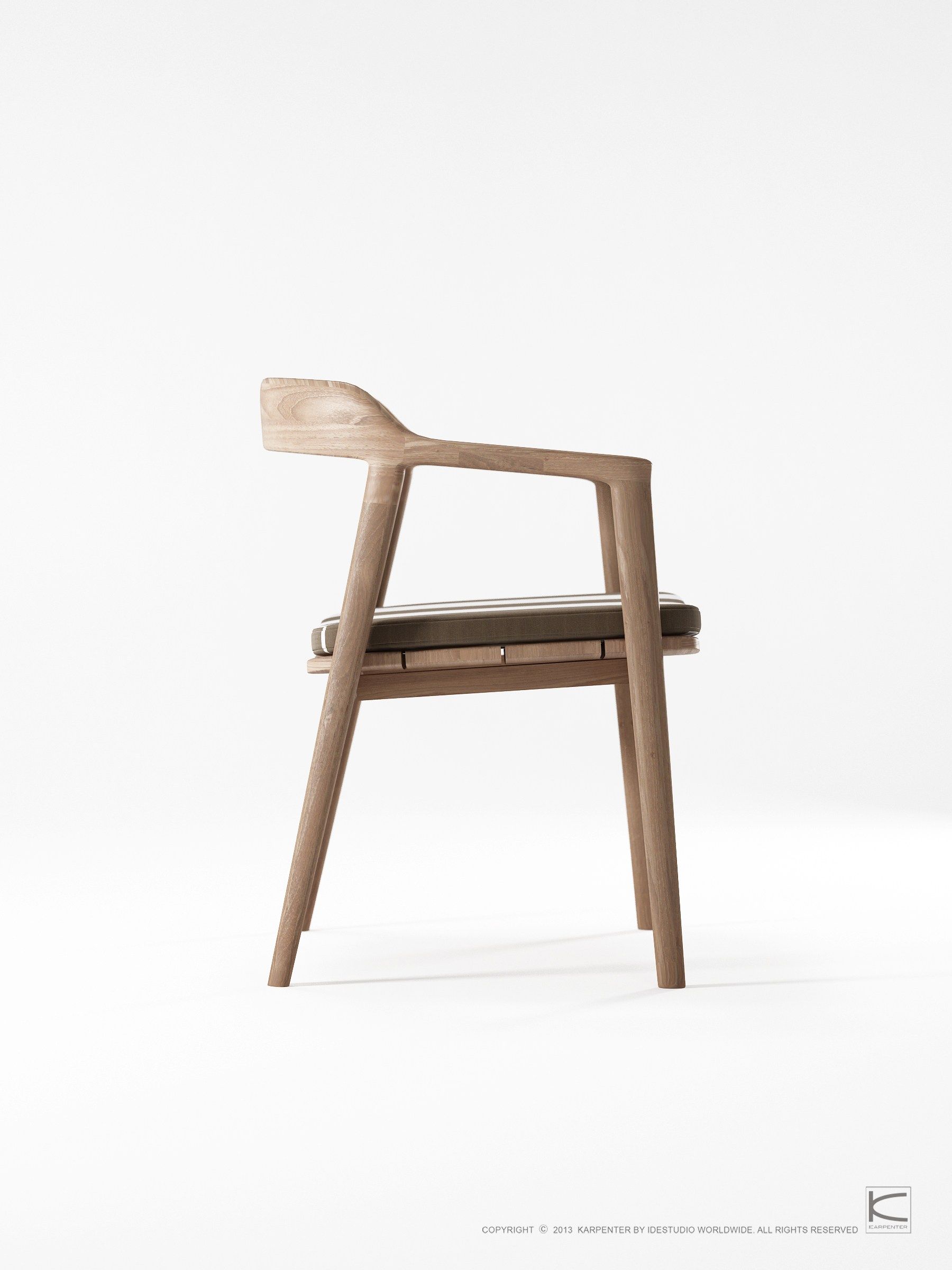 Стул из тикового дерева с подлокотниками KARPENTER Grasshopper Outdoor ARCH-00022537 - Вид №41