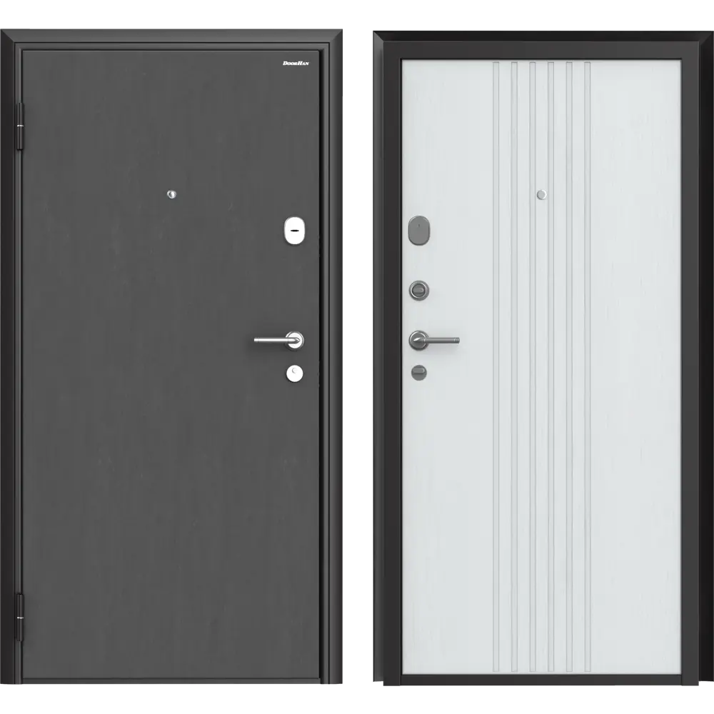 Дверь входная металлическая Премиум New 88x205 см левая белый DOORHAN STLM-2083224