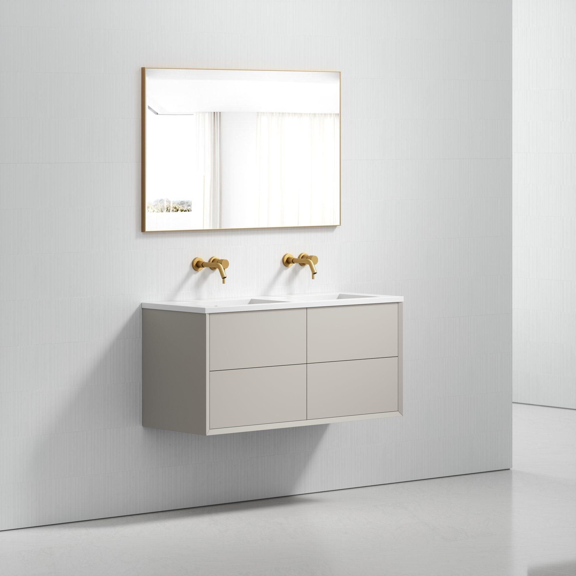 Двойной деревянный шкаф для умывальника со встроенной раковиной LUSSO Volini ARCH-00033994 - Вид №9