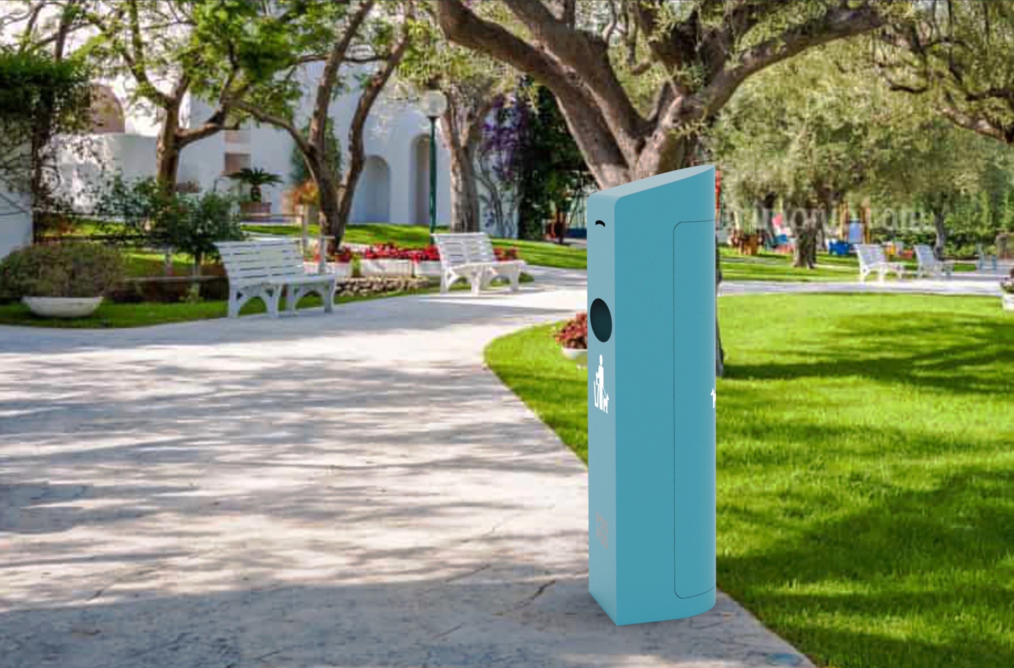 Наружные держатели для мусора из листового металла для собак CITYSì LEILA ARCH-00114529 - Вид №2