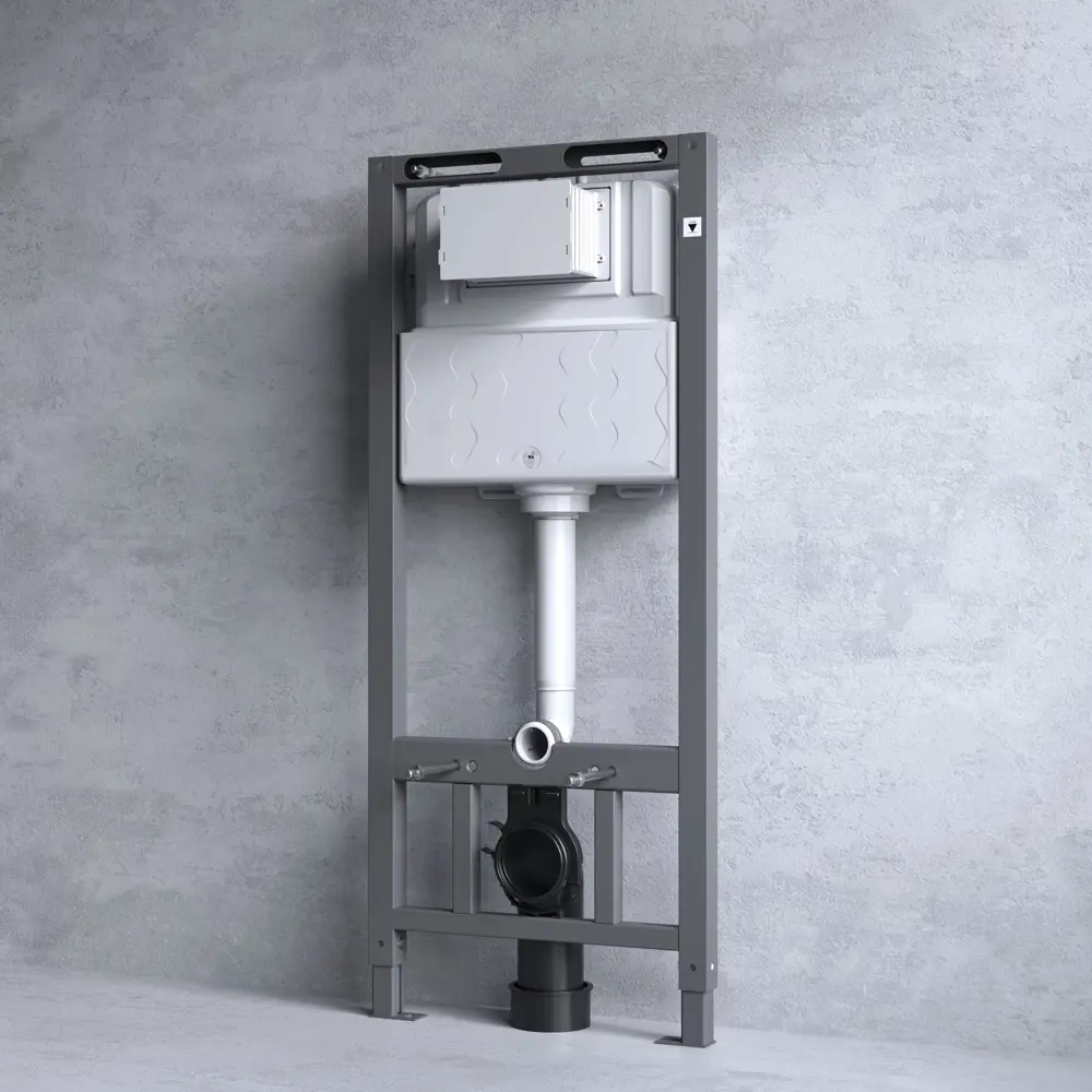 Комплект инсталляции AM.PM Tech с безободковым унитазом Iddis Lahta клавиша AM.PM Tech L хром STLM-2100609 - Вид №5