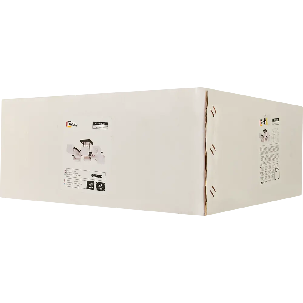 Люстра Тетро 8xE27x60 Вт, металл/стекло, цвет хром/чёрный/белый MW-Light STLM-2153372 - Вид №6