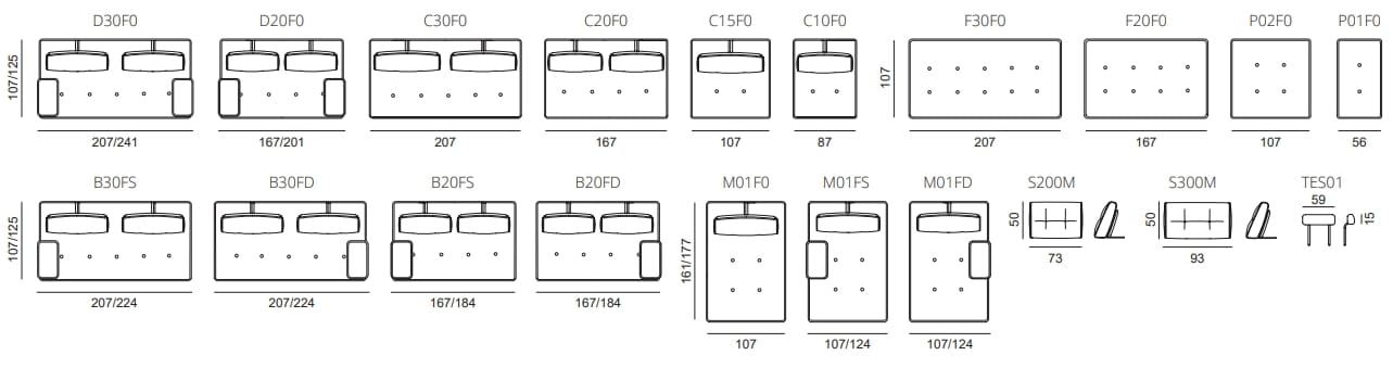 Модульный тканевый диван AERRE ITALIA TANGRAM FLAT ARCH-00087587 - Вид №4
