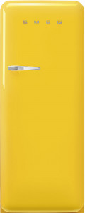 FAB28RYW5 Холодильник / отдельностоящий однодверный холодильник, стиль 50-х годов, 60 см, желтый, петли справа SMEG