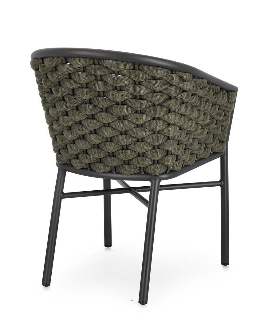 Веревочный штабелируемый садовый стул с подлокотниками BIZZOTTO MARGALIDA ARCH-00005680