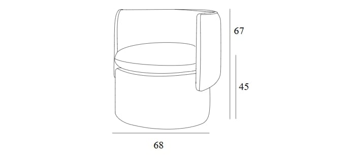 Тканевое кресло с колесами Collett & Victor CARLTON ARCH-00091124 - Вид №3