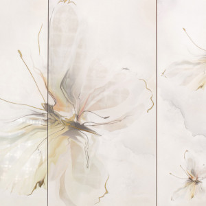 Панно « Бабочка 2» 25x50 см цвет салатный BELANI Оникс