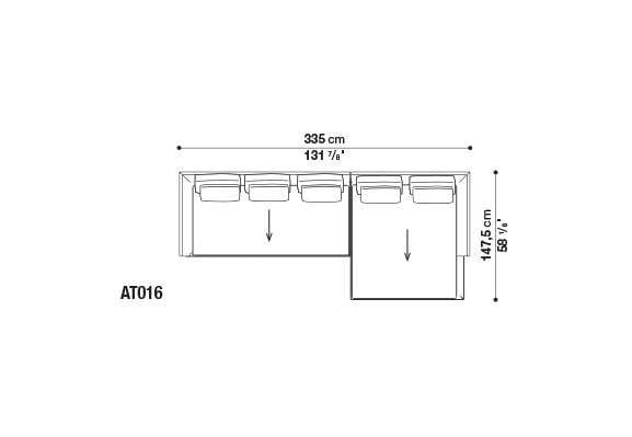 Кожаный диван B&B Italia Атолл ARCH-00112726 - Вид №18