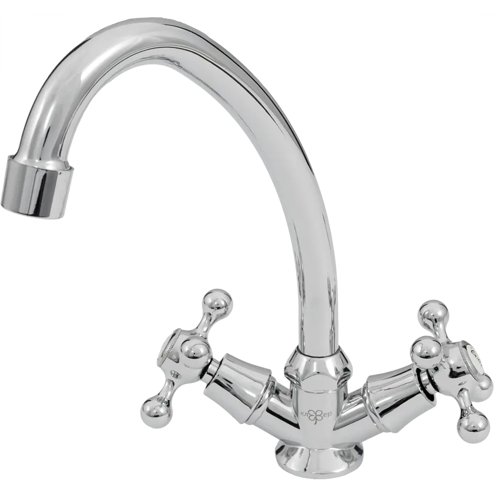 Смеситель для раковины Клевер Leto двухвентильный цвет хром STLM-2035692