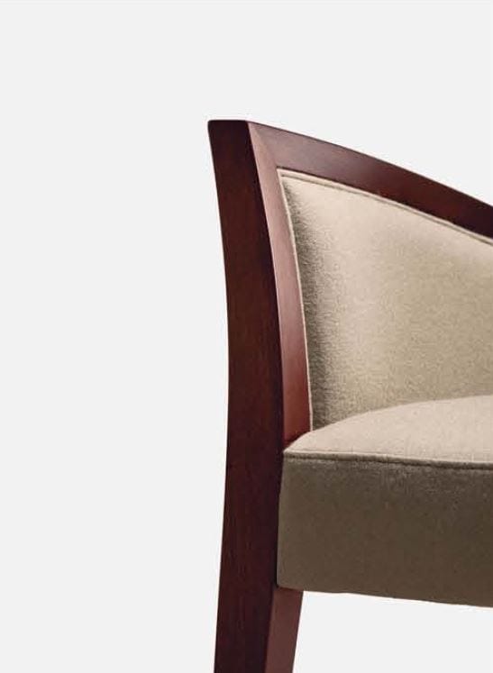 Тканевое кресло с подлокотниками Cizeta час ARCH-00054290 - Вид №3