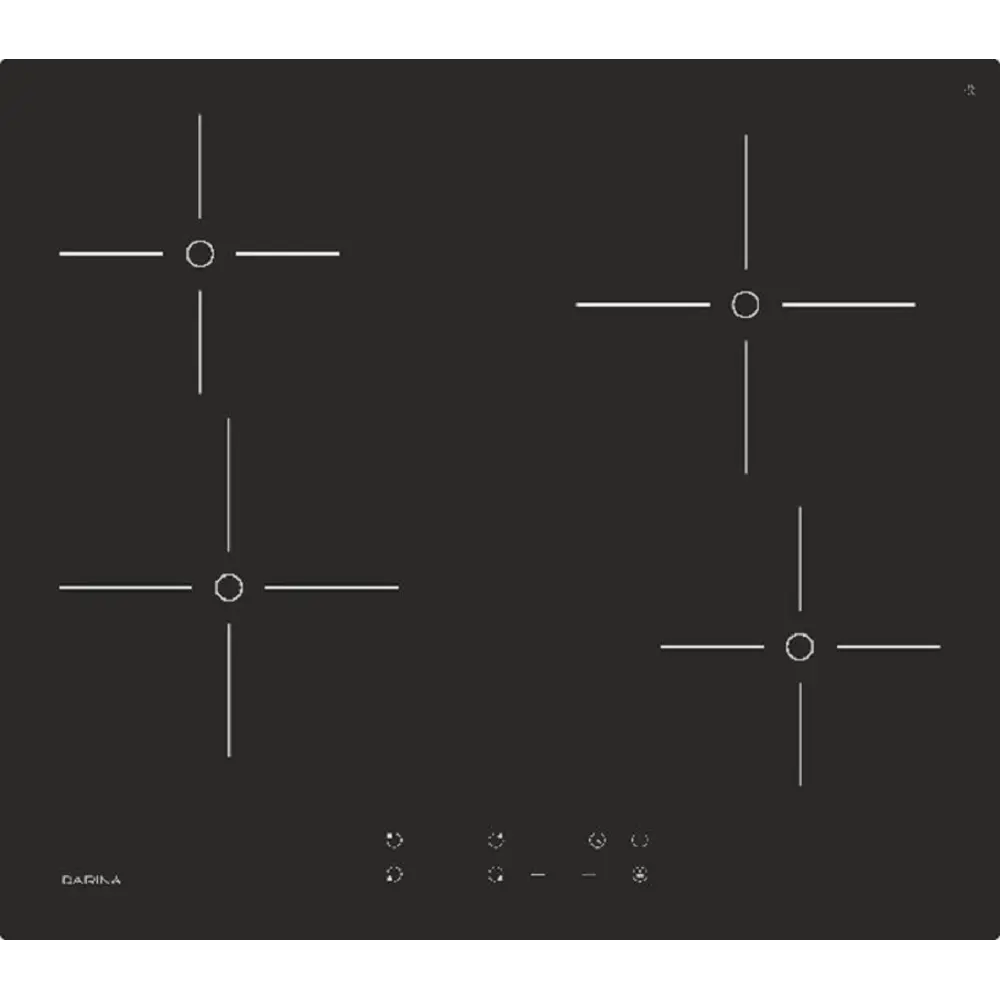 Электрическая варочная панель Darina PL E323 B 59 см 4 конфорки цвет черный