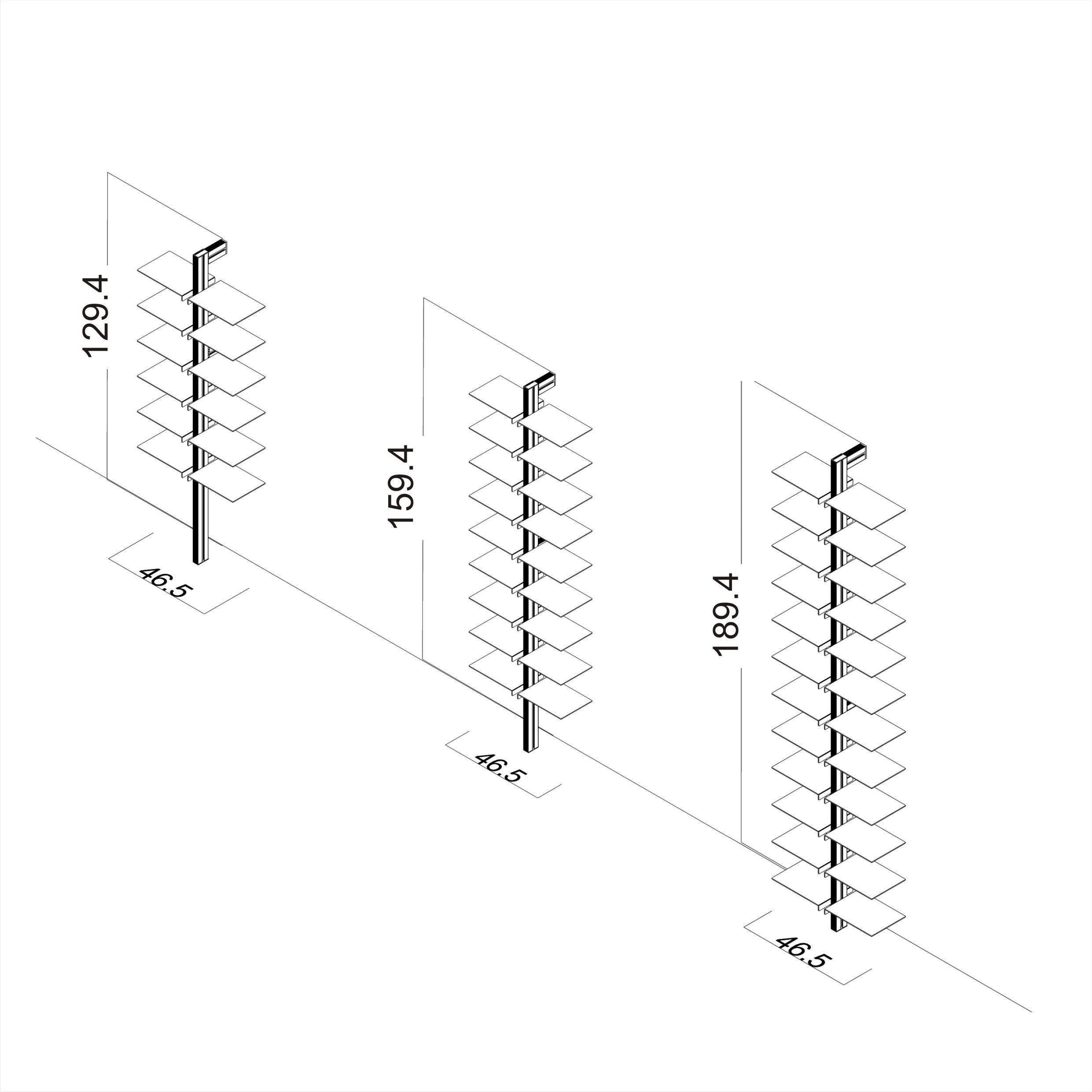 Настенный книжный шкаф STUDIO T InUno ARCH-00035456 - Вид №7