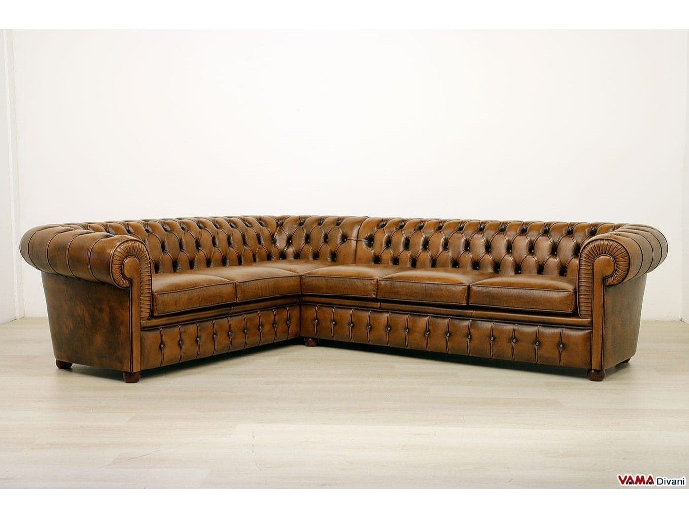 Кожаный угловой диван capitonné VAMA CHESTERFIELD ARCH-00117537 - Вид №1