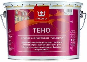 Краска Tikkurila Teho / Тиккурила Техо масляная для деревянных фасадов 9л