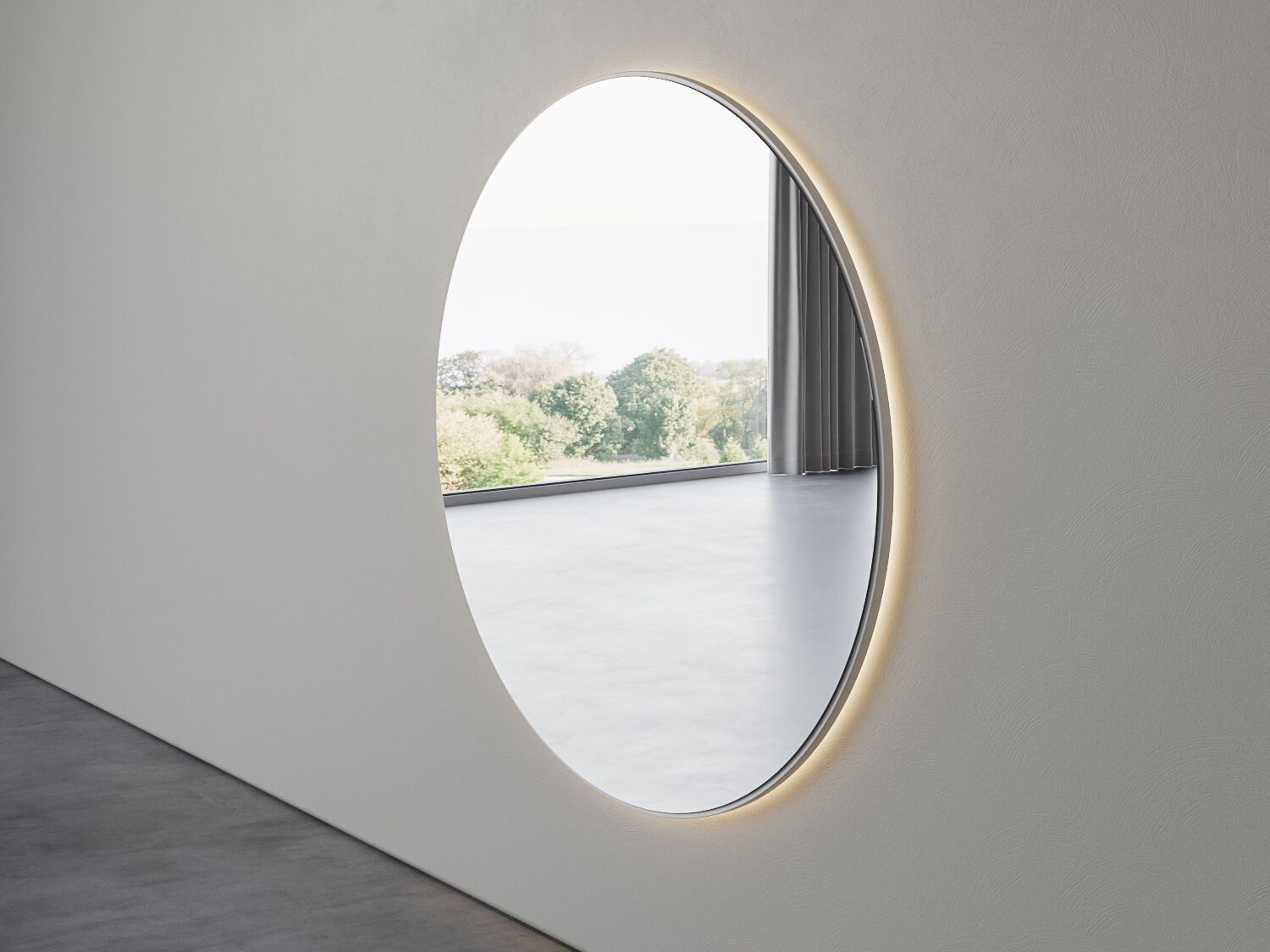 Настенное круглое зеркало Acquapazza Corian ® elements ARCH-00135299