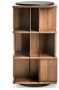 Poltrona Frau Вращающийся деревянный книжный шкаф La collezione - mobili e complementi