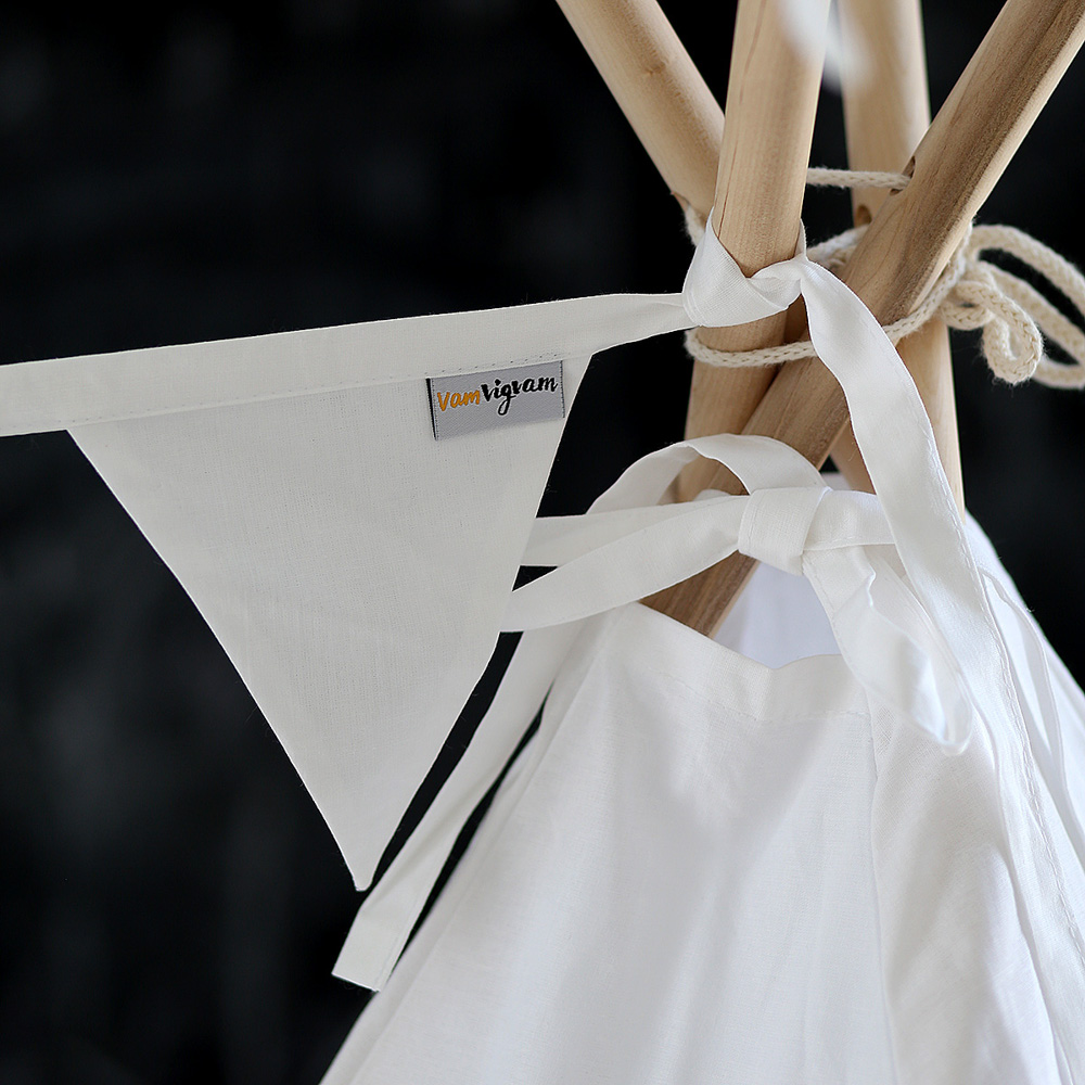 Гирлянда из 8 флажков Simple White VAMVIGVAM SIMPLE WHITE 00-3830872 Белый Santreyd  - Вид №3