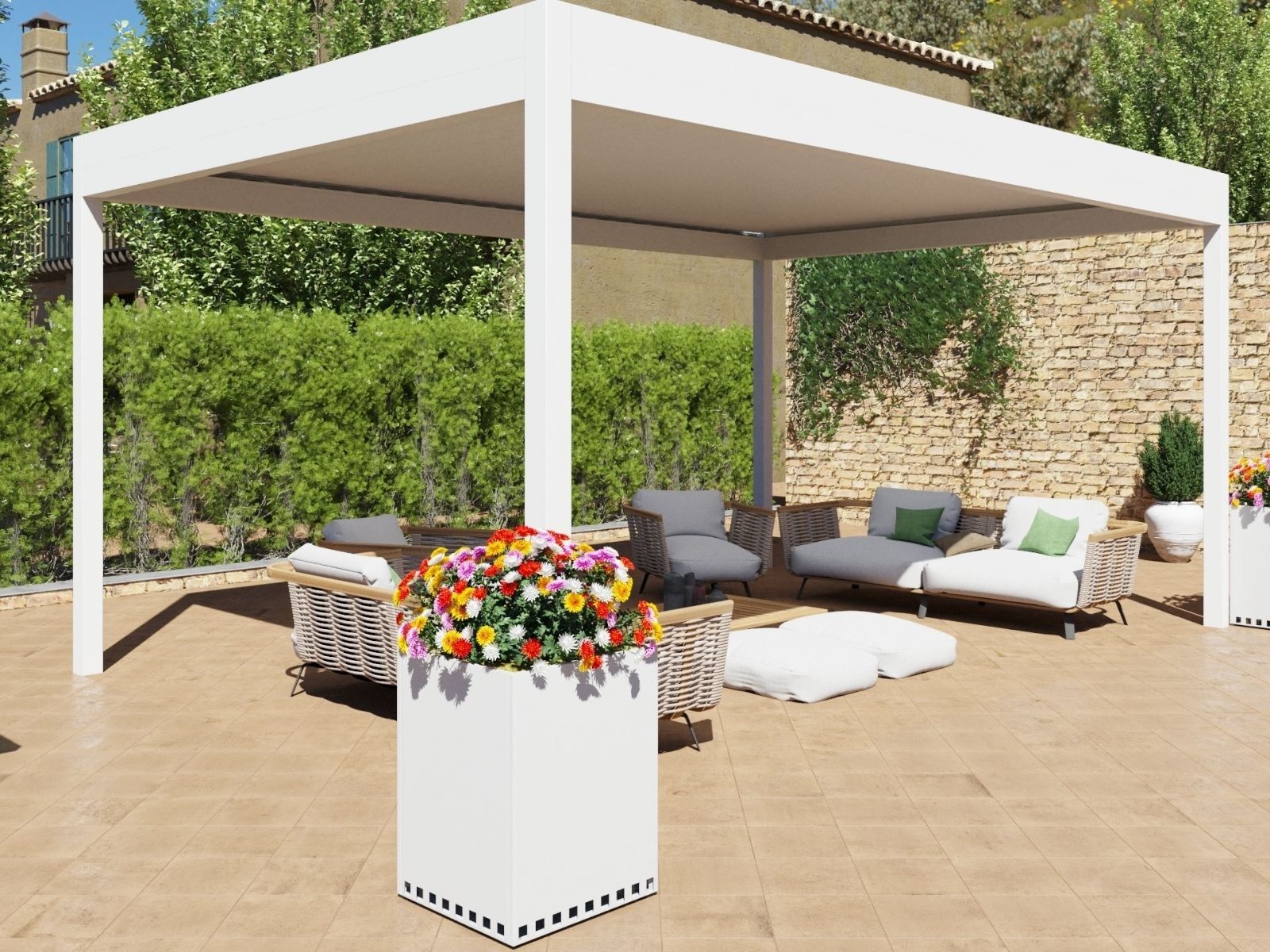 Самонесущая пергола из алюминия с поворотными пластинами Belle Pergole Beauty ARCH-00104605 - Вид №5