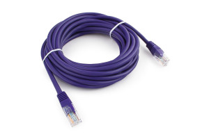 15933216 Патч-корд UTP PP12-5M/V кат.5e, 5м, литой, многожильный фиолетовый PP12-5M/V Cablexpert