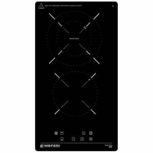 Электрическая варочная панель Meferi MEH302BK POWER 30 см 2 конфорки цвет черный
