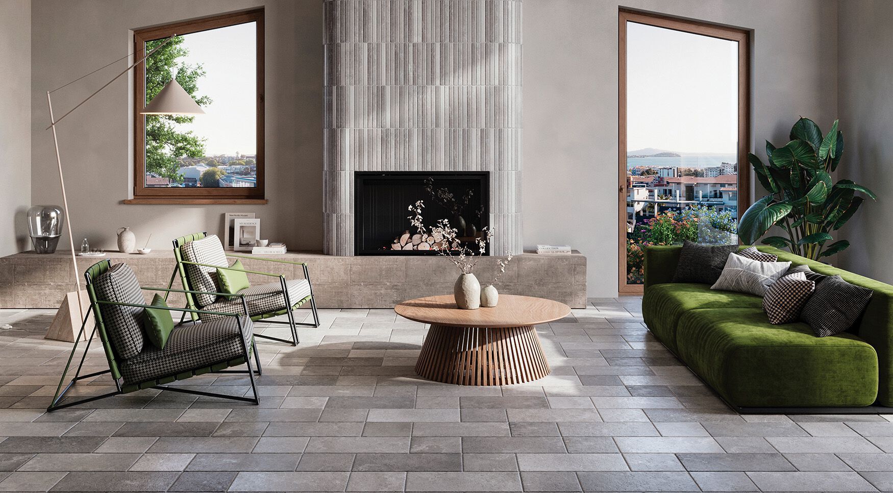 Пол / облицовка керамогранита с эффектом камня KERADOM TRULLI ARCH-00087163 - Вид №2